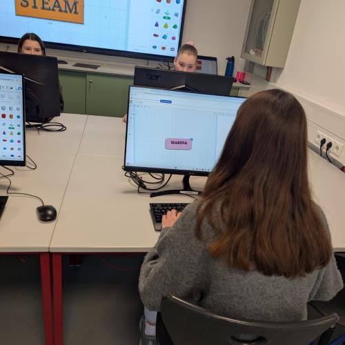 Schüler vor dem PC