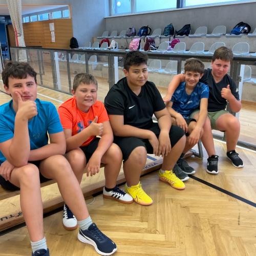 Jungs 3a in der Turnhalle