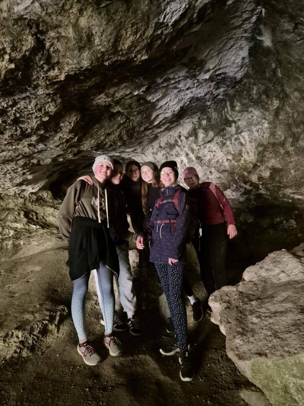 Höhlenforscher am Werk